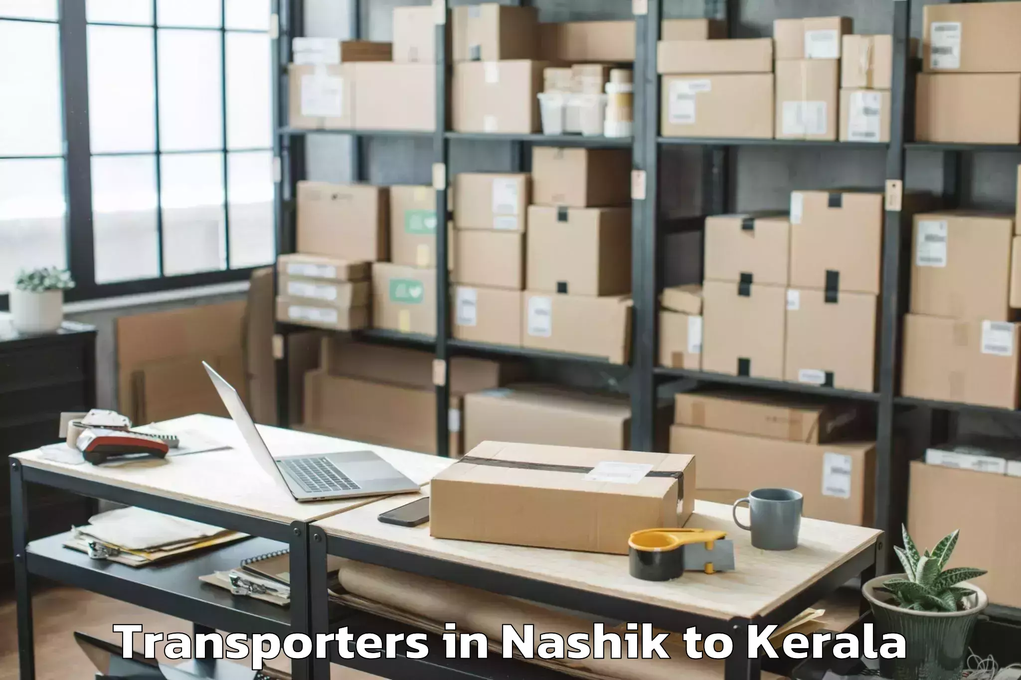 Book Nashik to Mall Of Joy Kottayam Transporters Online